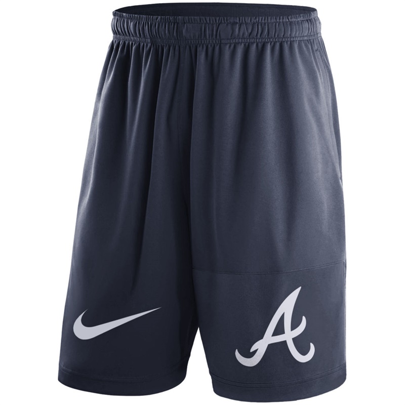 Men Atlanta Braves Navy Dry Fly Shorts