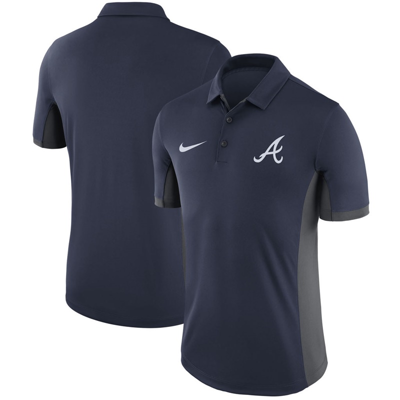 Men Atlanta Braves Navy Franchise Polo Shirt