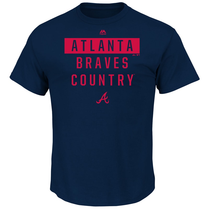 Men Atlanta Braves Have Pride Navy T-Shirt