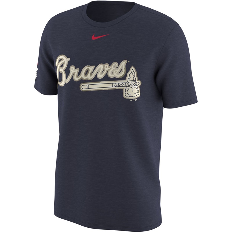 Atlanta Braves Navy Memorial Day T-Shirt -  Men