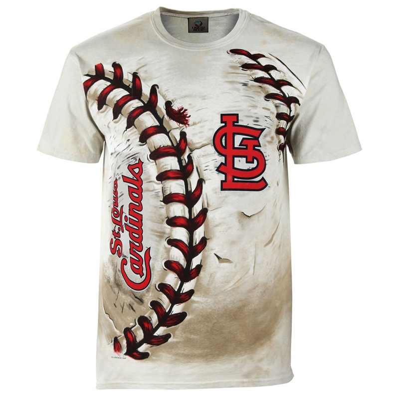 Men St. Louis Cardinals Hardball Tie-Dye Cream T-Shirt