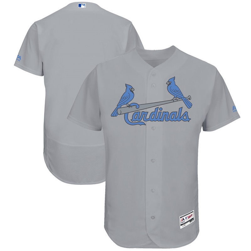 2017 Father's Day Men St. Louis Cardinals Gray Flex Base Team Jersey