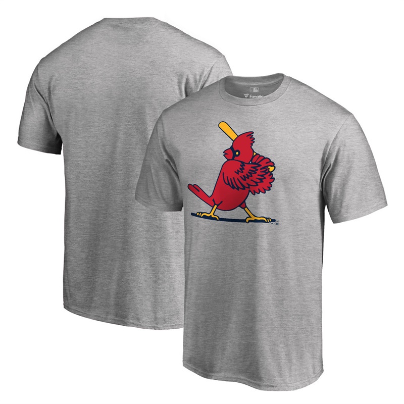 Men St. Louis Cardinals Gray Cooperstown Collection Forbes T-Shirt