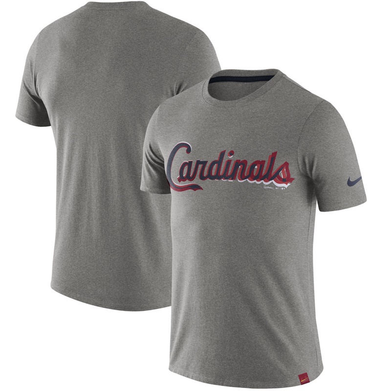 Men St. Louis Cardinals Heathered Gray Marled T-Shirt