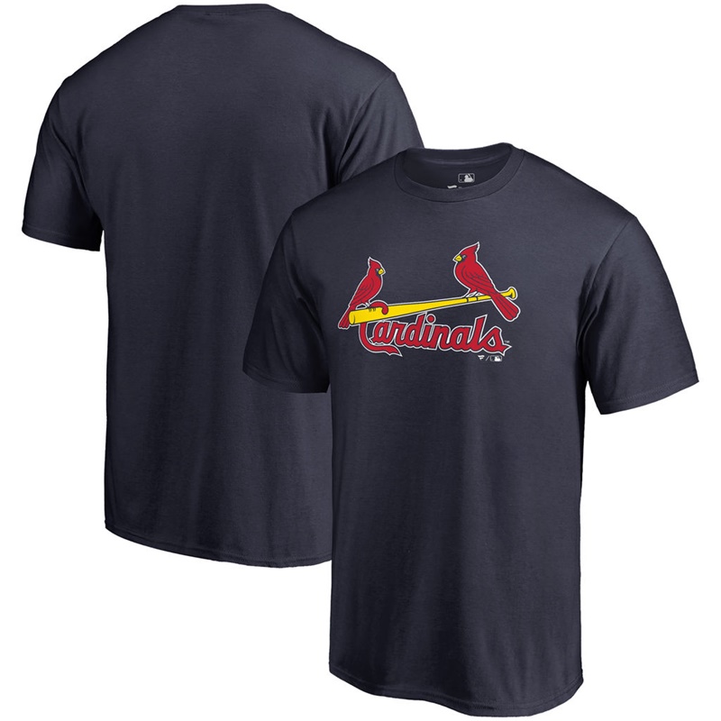 Men St. Louis Cardinals Big & Tall Team Wordmark Navy T-Shirt