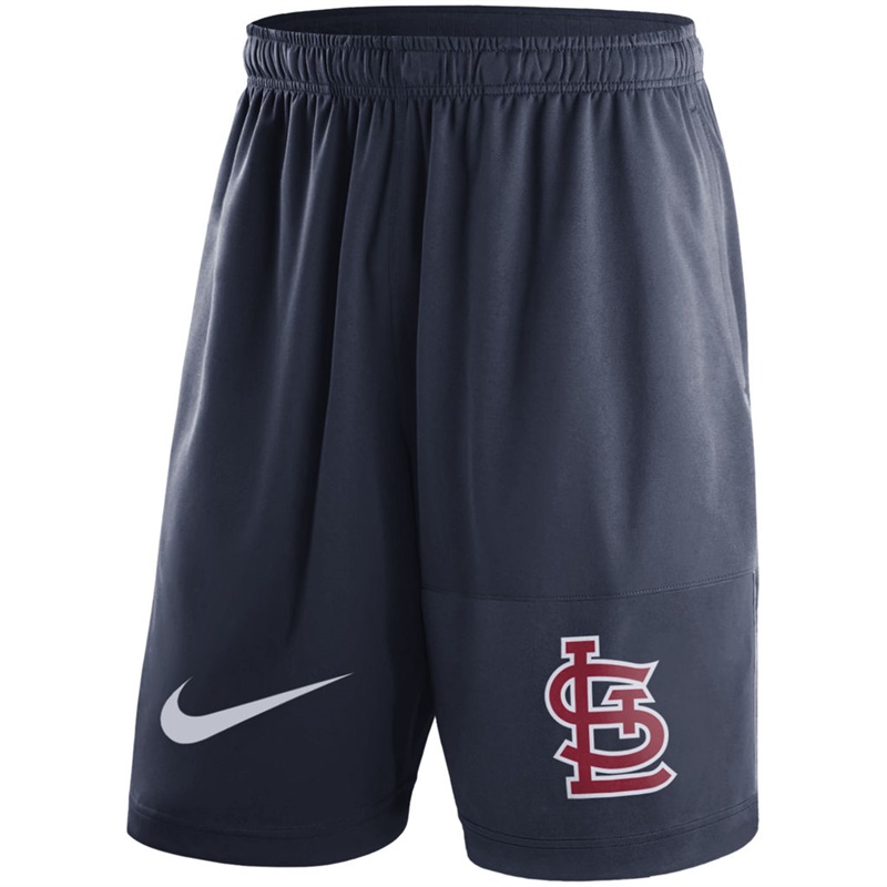 Men St. Louis Cardinals Navy Dry Fly Shorts