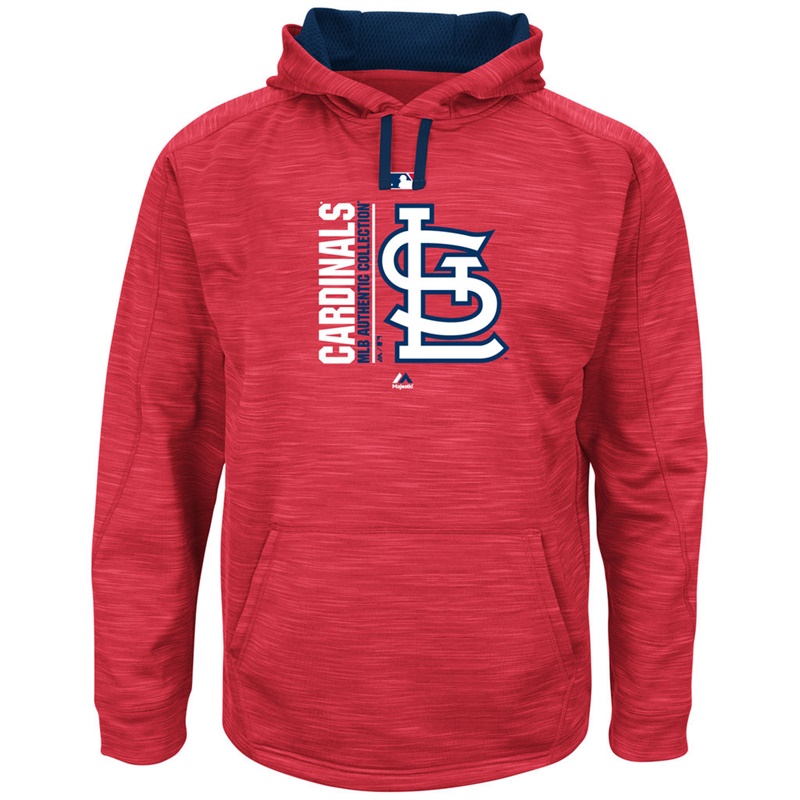 Men St. Louis Cardinals Red Big & Tall Team Icon Streak Pullover Hoodie