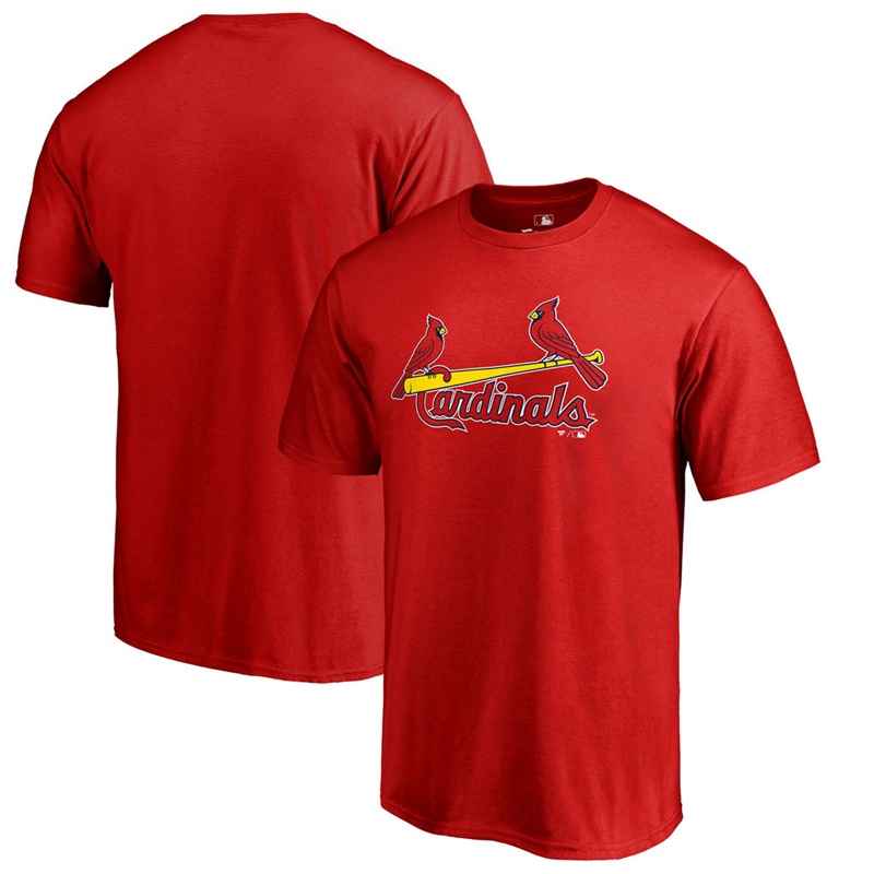 Men St. Louis Cardinals Big & Tall Team Wordmark Red T-Shirt