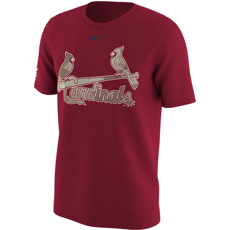 St. Louis Cardinals Red Memorial Day T-Shirt -  Men