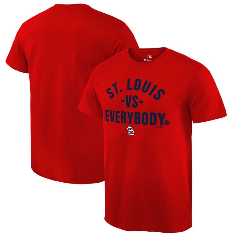 Men St. Louis Cardinals Red MLB vs. Everybody T-Shirt