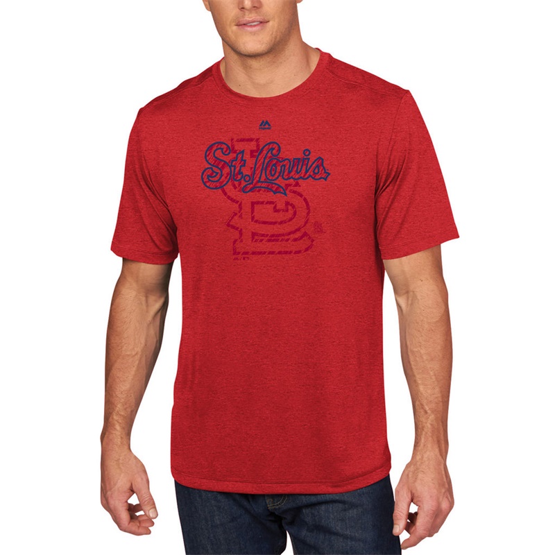 Men St. Louis Cardinals Red Razoredge T-Shirt