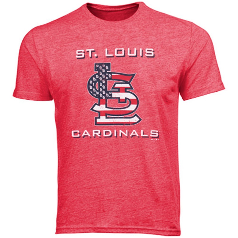 St. Louis Cardinals Red Stars & Stripes T-Shirt - Men