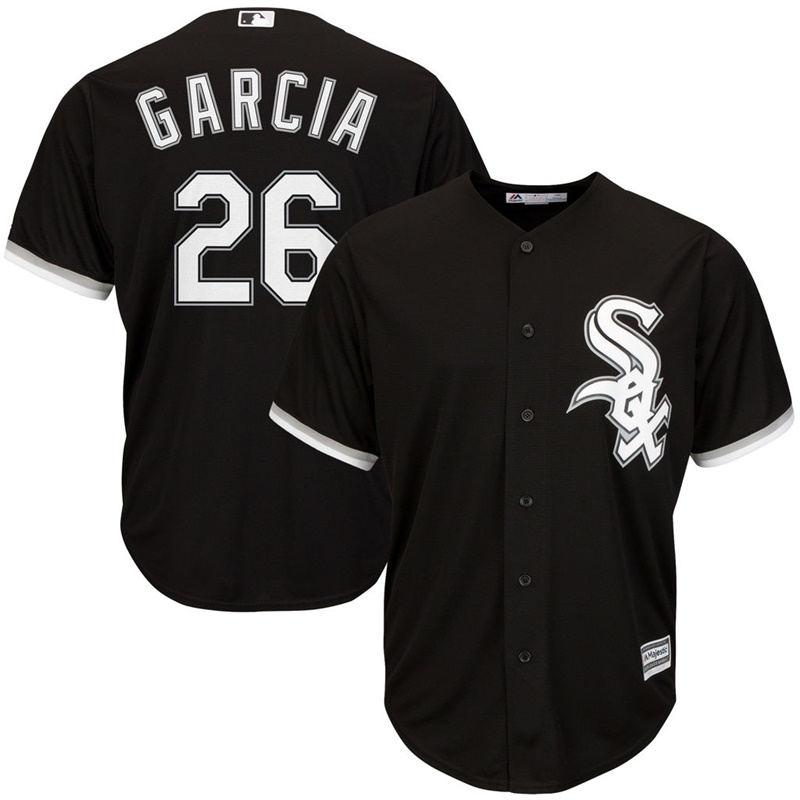 Men Chicago White Sox #26 Avisail Garcia Alternate Black Cool Base Jersey