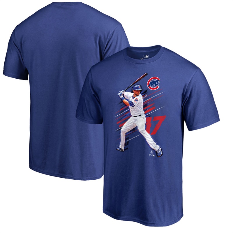 Men Chicago Cubs Kris Bryant Fanatics Branded Fade Away Royal T-Shirt