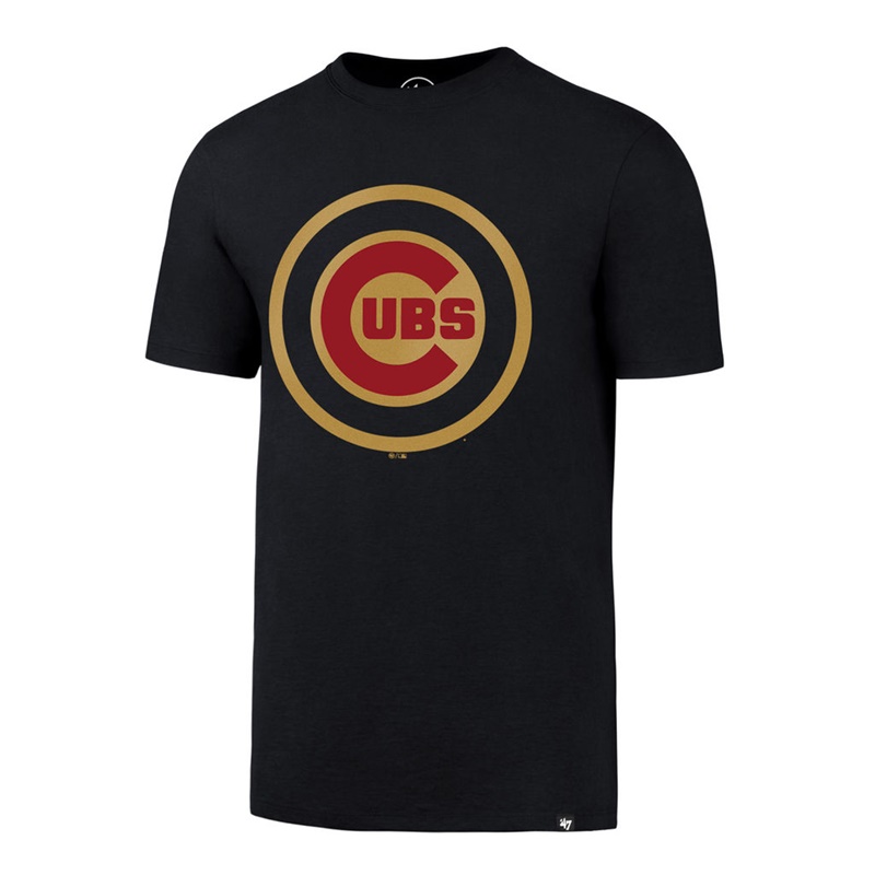 Men Chicago Cubs Navy 2017 Gold Program Diamond King Splitter T-Shirt