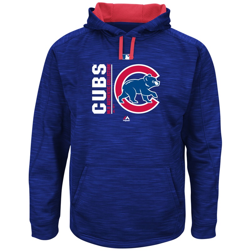 Men Chicago Cubs Royal Big & Tall Team Icon Streak Pullover Hoodie