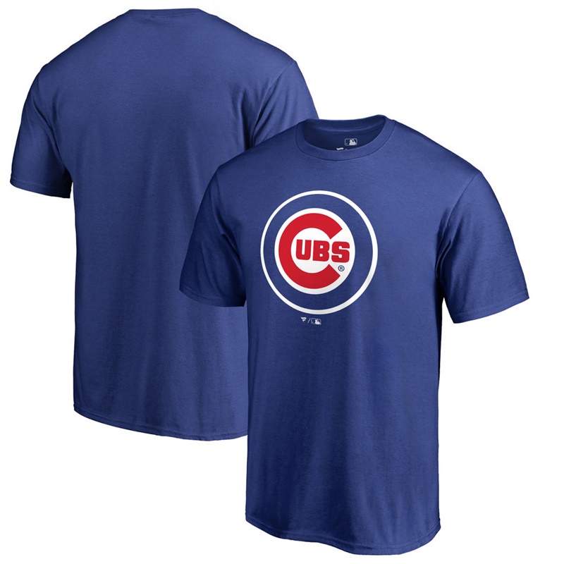 Men Chicago Cubs Big & Tall Team Wordmark Royal T-Shirt