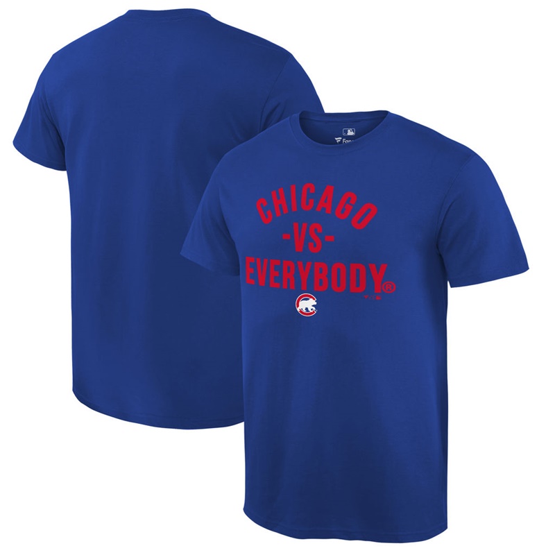 Men Chicago Cubs Royal MLB vs. Everybody T-Shirt