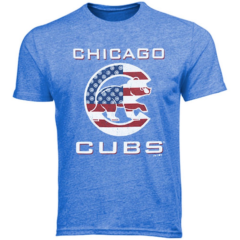 Chicago Cubs Royal Stars & Stripes T-Shirt - Men