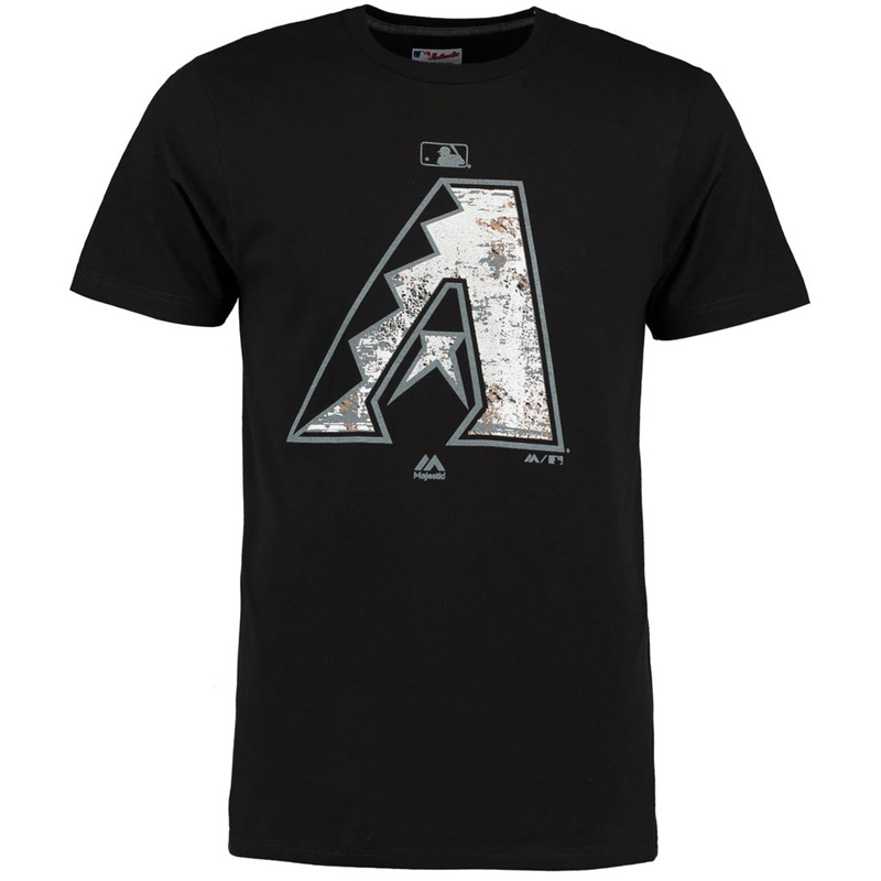 Arizona Diamondbacks Black Clubhouse Fashion Foil T-Shirt -  Men