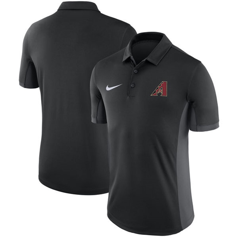 Men Arizona Diamondbacks Black Franchise Polo Shirt