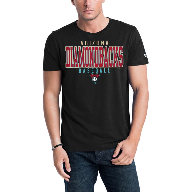 Men Arizona Diamondbacks Black Jersey T-Shirt