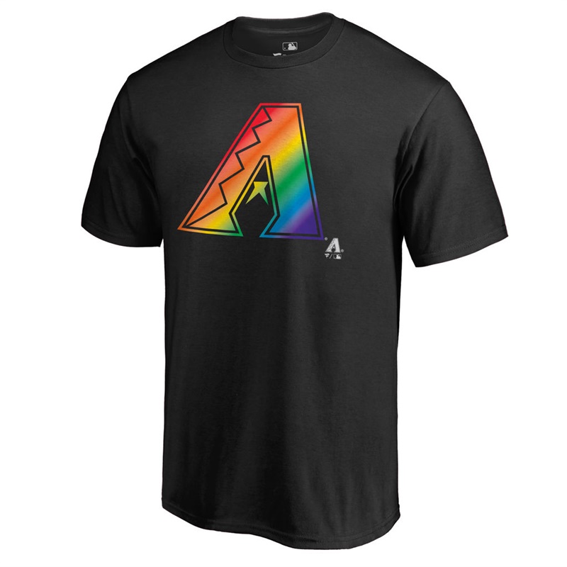 Men Arizona Diamondbacks Pride Big & Tall Black T-Shirt