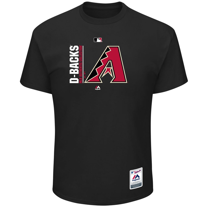 Men Arizona Diamondbacks Black Team Icon T-Shirt