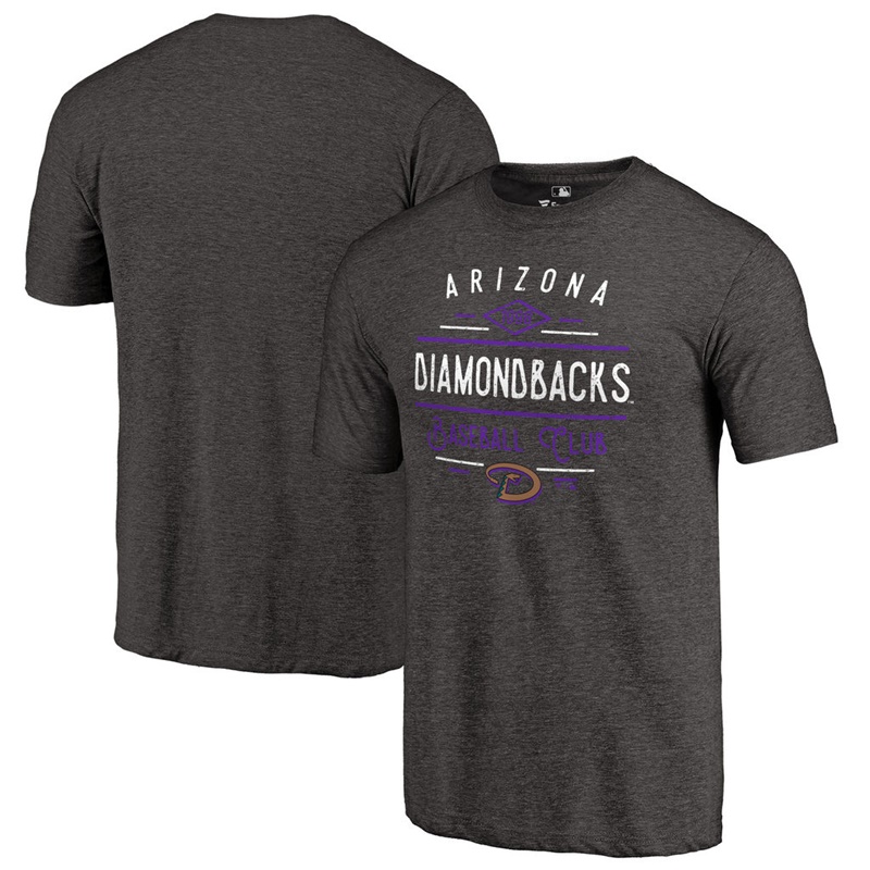 Arizona Diamondbacks Black Tri-Blend Doubleday T-Shirt - Men