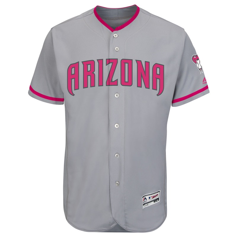 2017 Mother's Day Men Arizona Diamondbacks Gray Flex Base Team Jersey