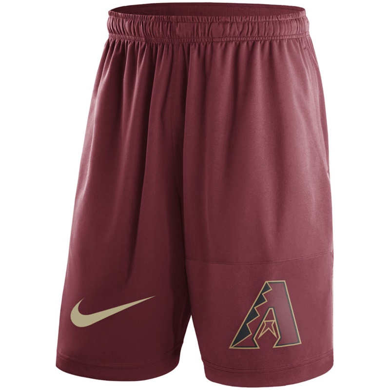 Men Arizona Diamondbacks Red Dry Fly Shorts