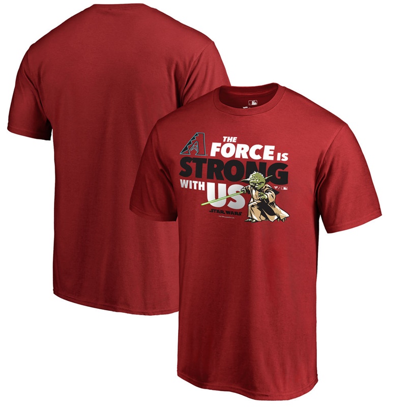 Men Arizona Diamondbacks Star Wars Jedi Strong Fanatics Branded Red T-Shirt