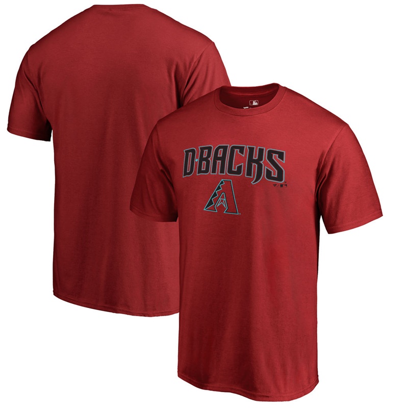 Men Arizona Diamondbacks Team Lockup Big & Tall Red T-Shirt