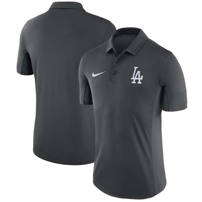 Men Los Angeles Dodgers Anthracite Franchise Polo Shirt