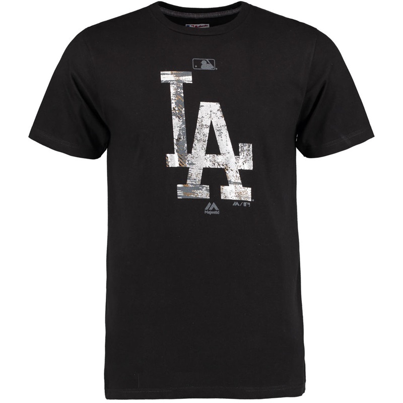 Los Angeles Dodgers Black Clubhouse Fashion Foil T-Shirt -  Men