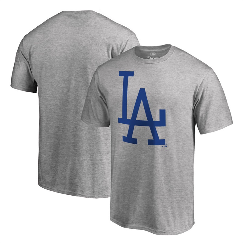 Men Los Angeles Dodgers Gray Cooperstown Collection Forbes T-Shirt