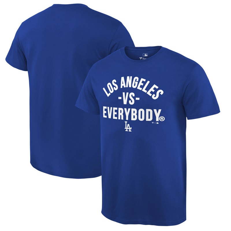 Men Los Angeles Dodgers Royal MLB vs. Everybody T-Shirt