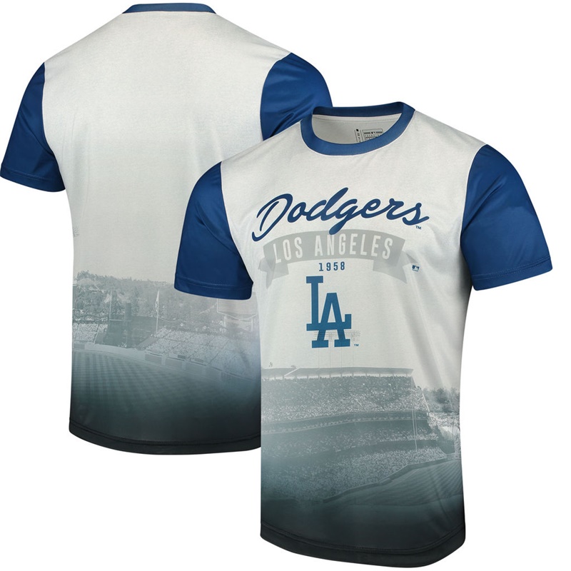 Los Angeles Dodgers Royal Outfield Photo T-Shirt -  Men