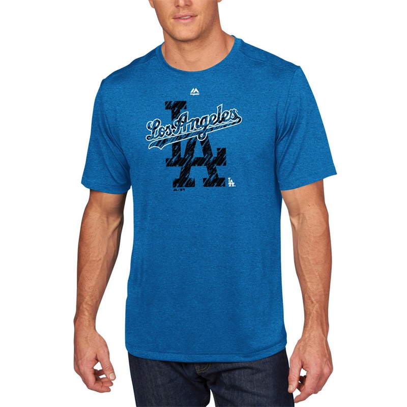 Men Los Angeles Dodgers Royal Razoredge T-Shirt