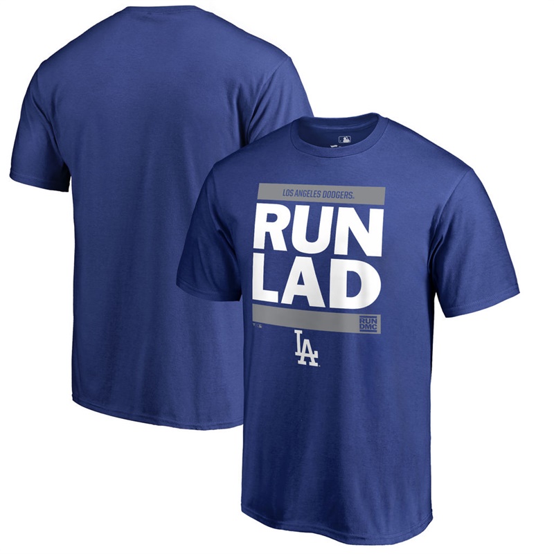 Men Los Angeles Dodgers Royal RUN CTY T-Shirt