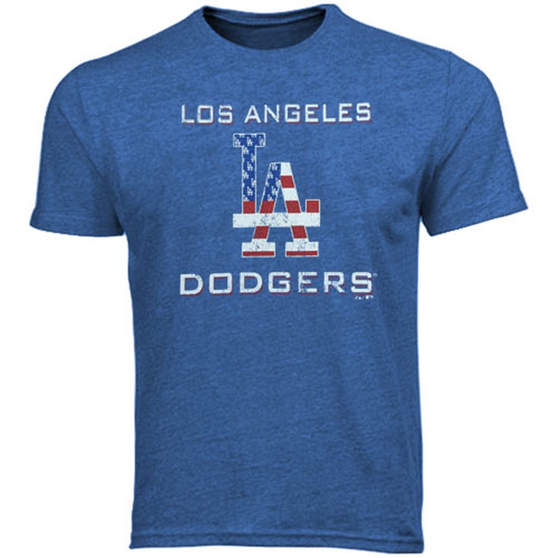 Los Angeles Dodgers Royal Stars & Stripes T-Shirt - Men