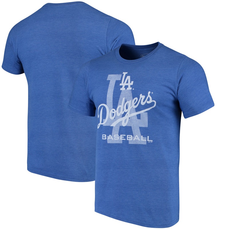 Men Los Angeles Dodgers Royal Visionary Tri-Blend T-Shirt