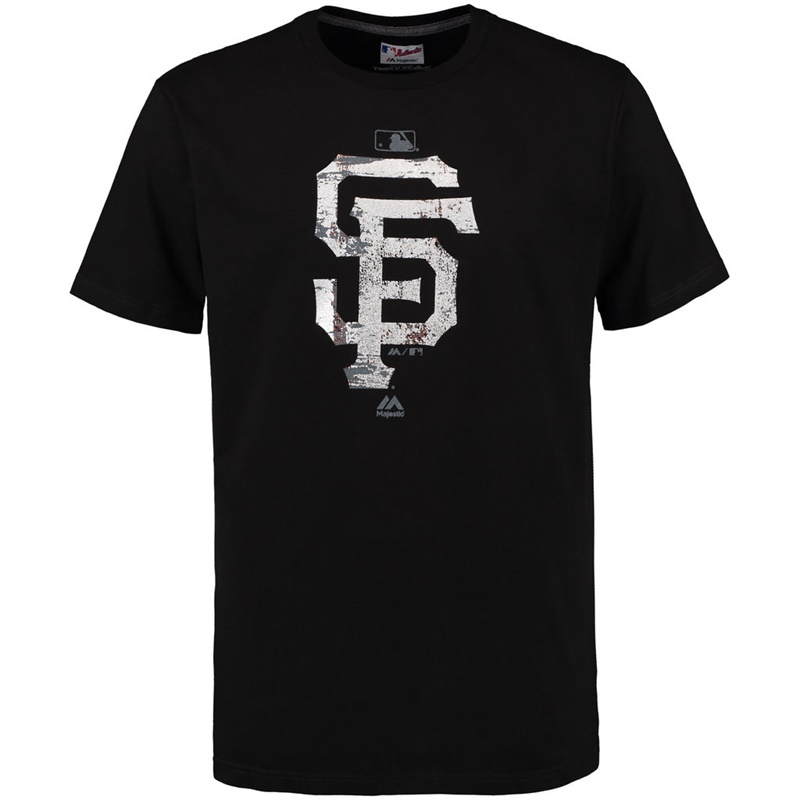 San Francisco Giants Black Clubhouse Fashion Foil T-Shirt -  Men