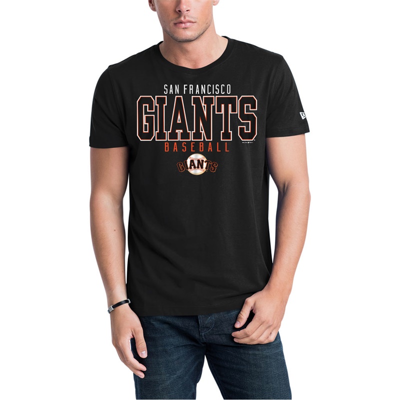 Men San Francisco Giants Black Jersey T-Shirt