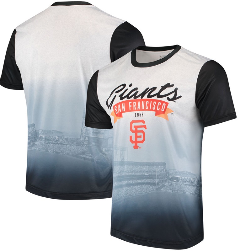 San Francisco Giants Black Outfield Photo T-Shirt -  Men