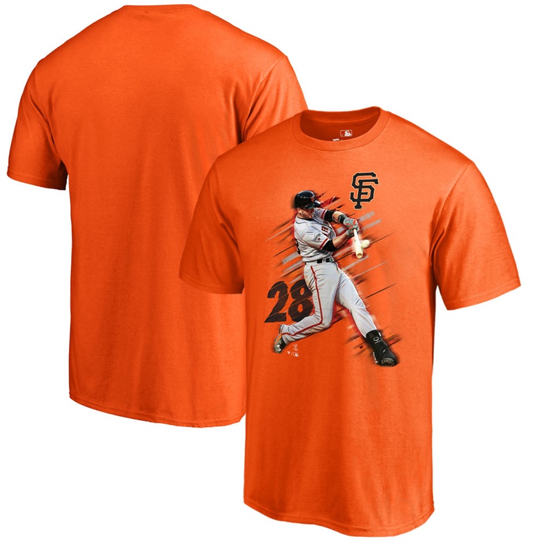 Men San Francisco Giants Buster Posey Fanatics Branded Fade Away Orange T-Shirt