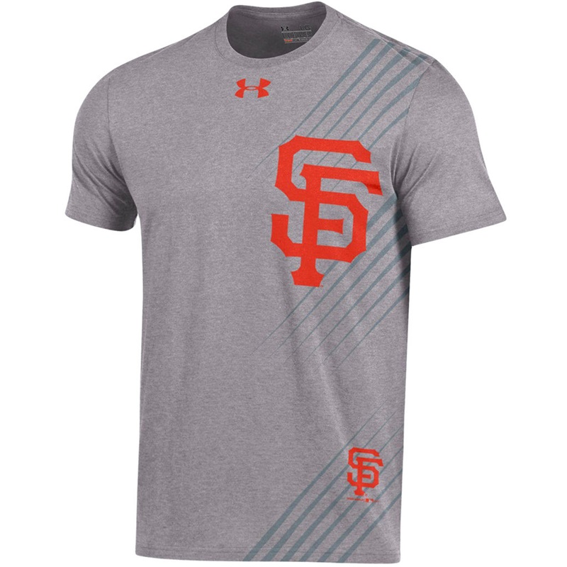 Men San Francisco Giants Limitless Logo Tri-Blend Gray T-Shirt