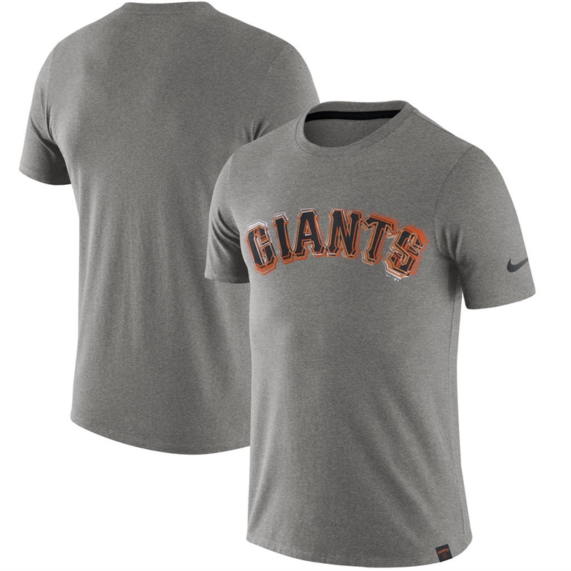 Men San Francisco Giants Heathered Gray Marled T-Shirt