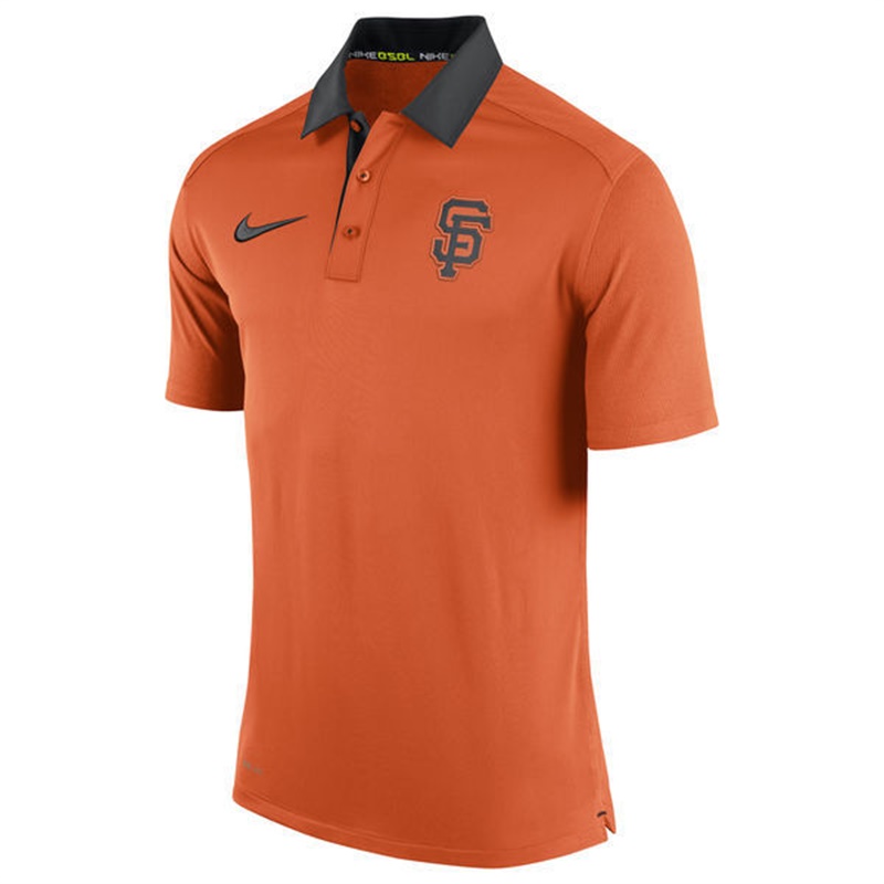 Men San Francisco Giants Orange Authentic Dri-FIT Elite Polo Shirt