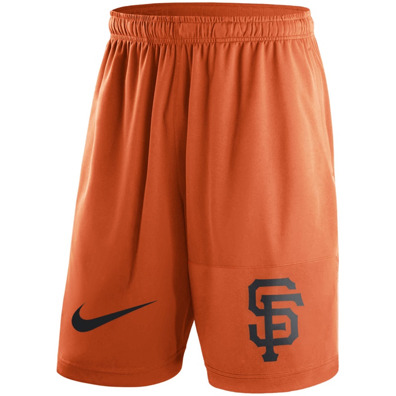 Men San Francisco Giants Orange Dry Fly Shorts